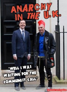 Meme circulated in social media, after Varoufakis's meeting with George Osborne on the 2nd of February.
