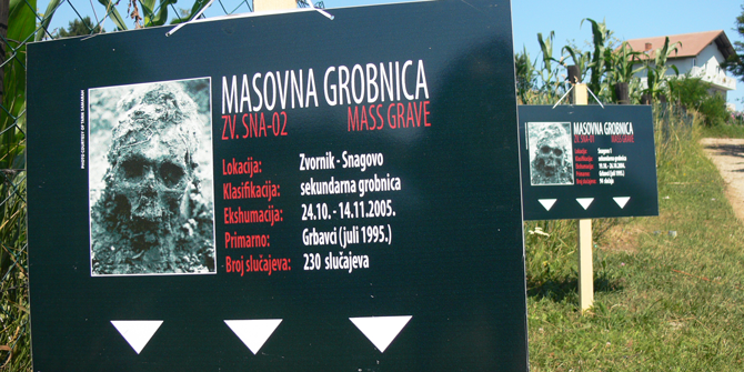 Two secondary mass graves near Snagovo, Zvornik, Bosnia and Herzegovina.