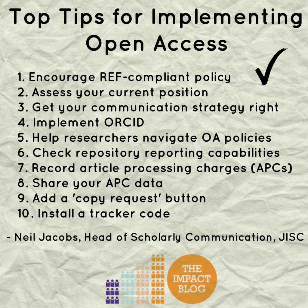 top tips open access logo