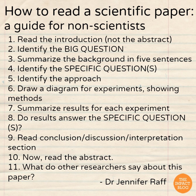 how to write an scientific paper
