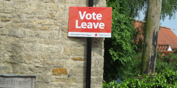 vote leave sign