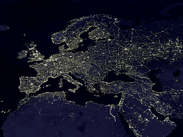 The Night Lights of Europe, Credit: NASA/GSFC