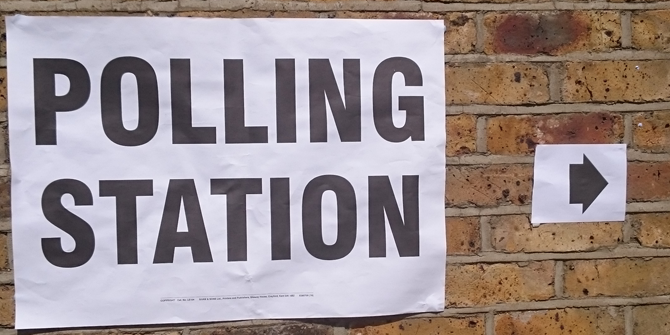 Polling-station-sign