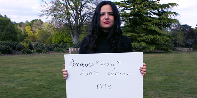 "Because *they* don't represent me" - Nour (LSE Government)