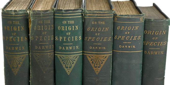6_editions_of_'The_Origin_of_Species'_by_C._Darwin,_Wellcome_L0051092