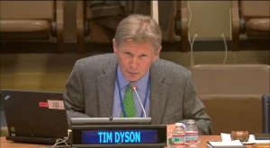 Tim Dyson UN Webcast