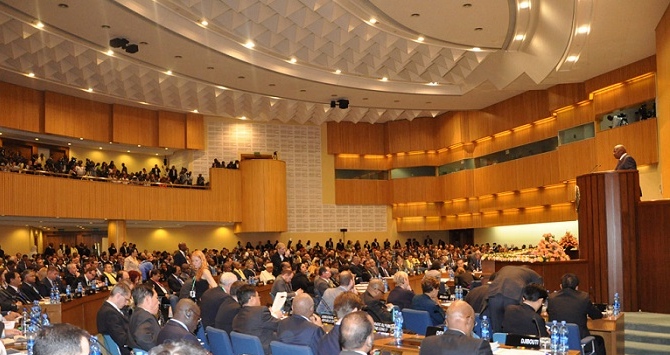 Delegates at the opening of the Third International Conference on Financing for Development, in Addis Ababa. Photo: ECA