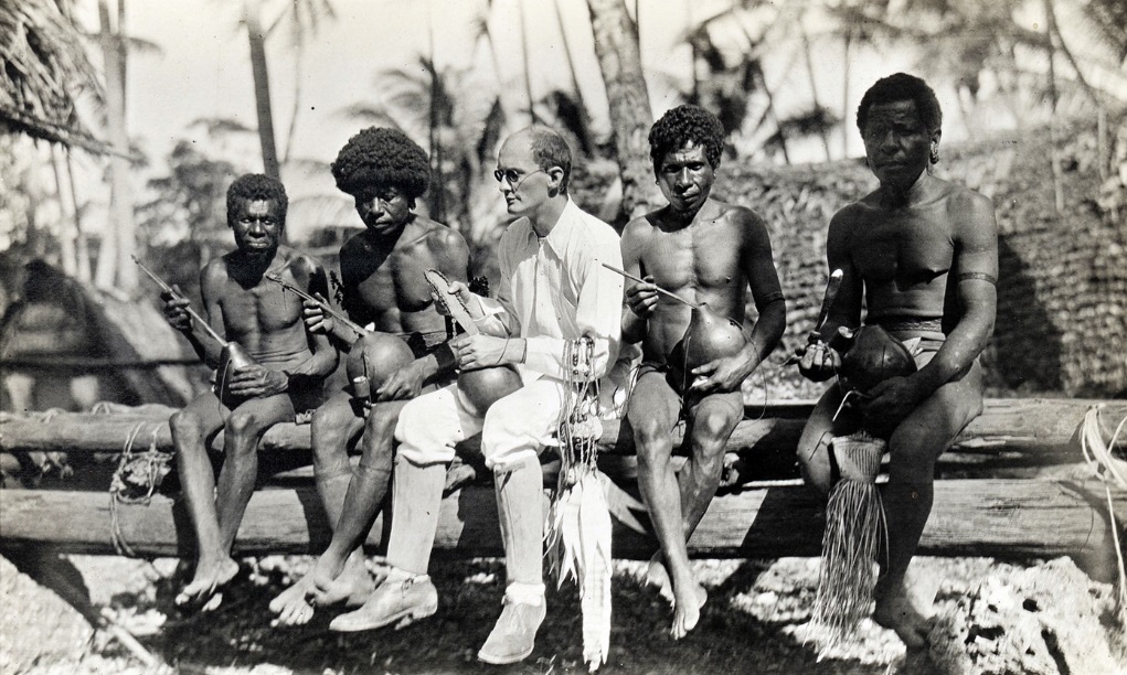 Malinowski with Trobriand Islanders, 1918