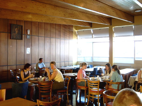 Students in the dining room at LSE Carr-Saunders Hall, 2007. Credit: LSE/Nigel Stead