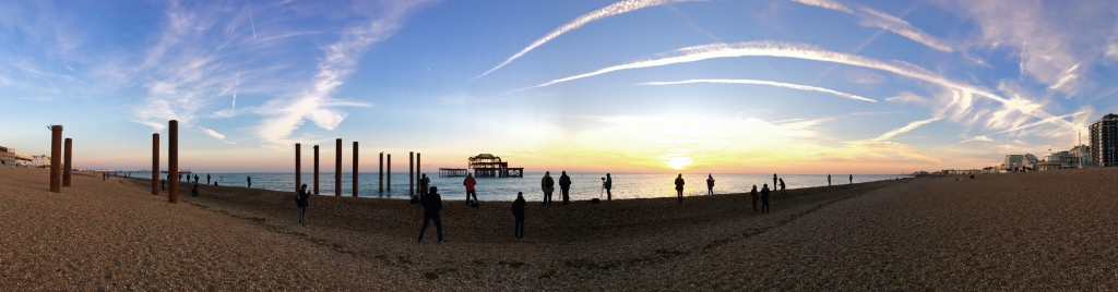 Brighton beach skyline