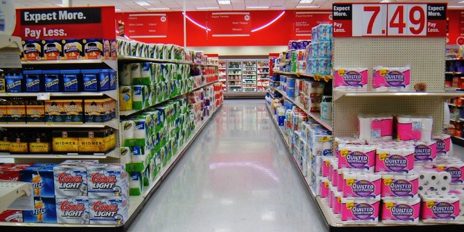 Supermarket aisle featured